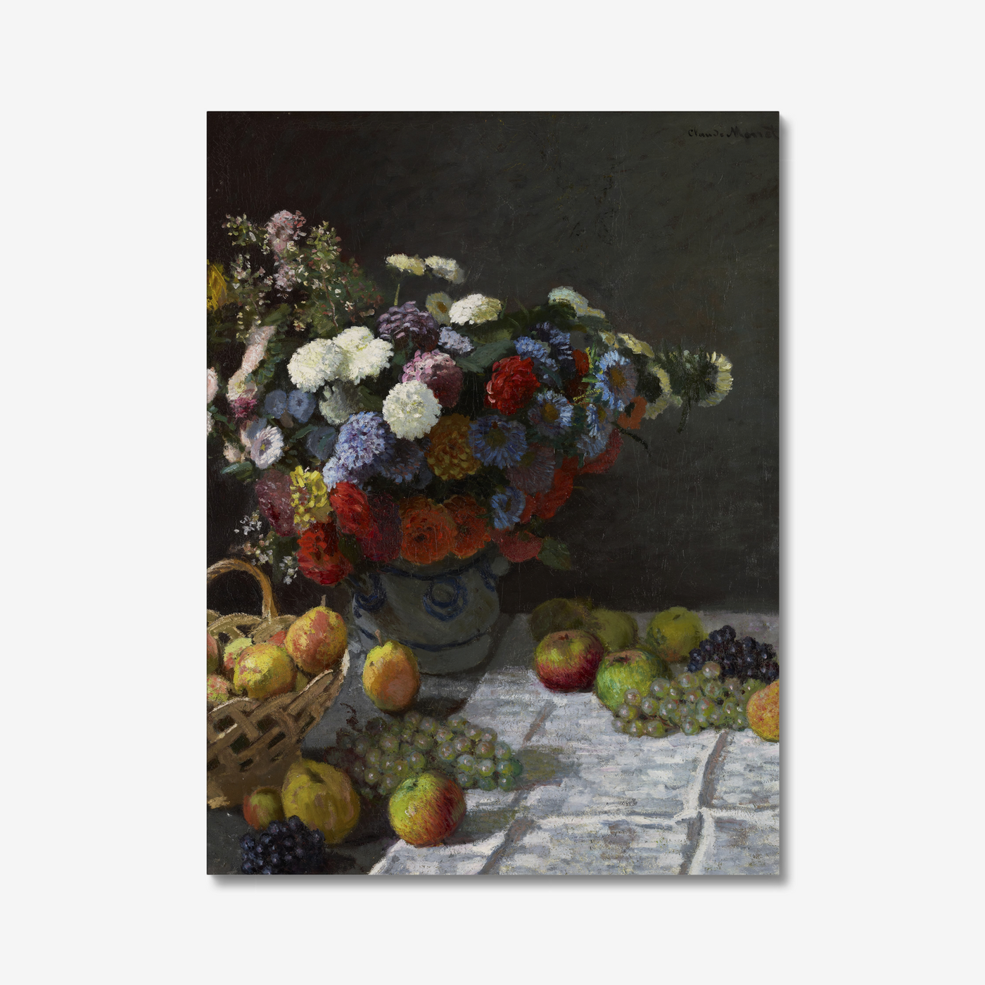 Still Life with Flowers and Fruit (1869) by Claude Monet